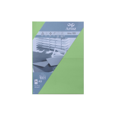 Artoz Blankokarte 1001, A5, 5 Blatt, Birkengrün