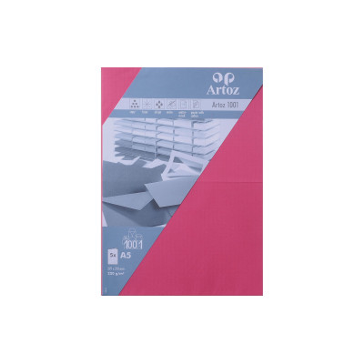 Artoz Blankokarte 1001, A5, 5 Blatt, Fuchsia