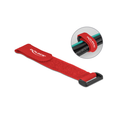 Delock Klettkabelbinder Rot 190 mm x 25 mm 5 Stück Delock Klettkabelbinder Rot 190 mm x 25 mm 5 Stück