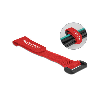 Delock Klettkabelbinder Rot 150 mm x 20 mm 5 Stück Delock Klettkabelbinder Rot 150 mm x 20 mm 5 Stück