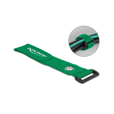 Delock Klettkabelbinder Grün 280 mm x 38 mm 3 Stück