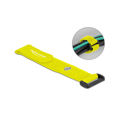 Delock Klettkabelbinder Gelb 190 mm x 25 mm 5 Stück