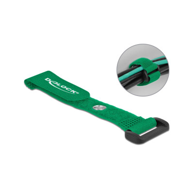 Delock Klettkabelbinder Grün 150 mm x 20 mm 5 Stück