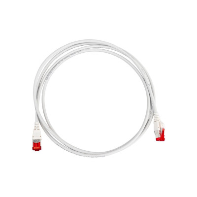 R&M Patchkabel thinLine Cat 6A, U/FTP, 0.5 m, Grau