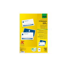 Sigel Visitenkarten-Etiketten 8.5 x 5.5 cm, 10 Blatt, 225 g, Weiss Sigel Visitenkarten-Etiketten 8.5 x 5.5 cm, 10 Blatt, 225 g, Weiss