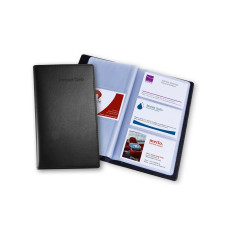 Sigel Visitenkartenbuch 9 x 5.8 cm, Schwarz