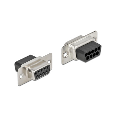 Delock Crimp Buchse D-Sub 9 Pin 4 Stück