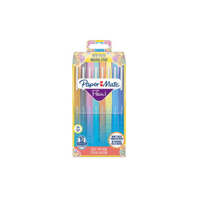 Paper Mate Fineliner Flair Medium Fun 0.7 mm, 16 Stück Paper Mate Fineliner Flair Medium Fun 0.7 mm, 16 Stück