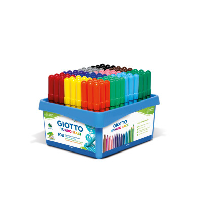Giotto Fasermaler Turbo Color Maxi Schulset 108 Stück Giotto Fasermaler Turbo Color Maxi Schulset 108 Stück