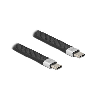 Delock USB 2.0 FPC Flachbandkabel USB C - USB C 0.13 m