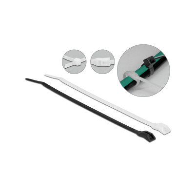 Delock Kabelbinder mit flachem Kopf Mehrfarbig 150 mm x 3.6 mm Delock Kabelbinder mit flachem Kopf Mehrfarbig 150 mm x 3.6 mm