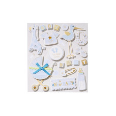 HobbyFun 3D-Sticker Babyboy 1 Blatt