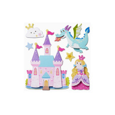 HobbyFun 3D-Sticker Prinzessin 1 Blatt