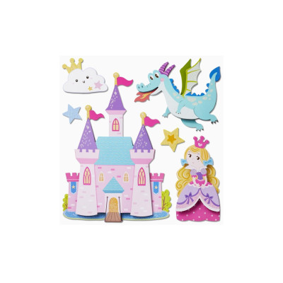 HobbyFun 3D-Sticker Prinzessin 1 Blatt