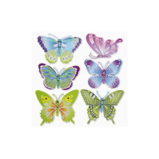 HobbyFun 3D-Sticker Schmetterling 1 Blatt