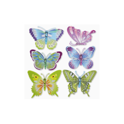 HobbyFun 3D-Sticker Schmetterling 1 Blatt