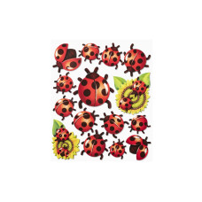 HobbyFun 3D-Sticker Marienkäfer 1 Blatt