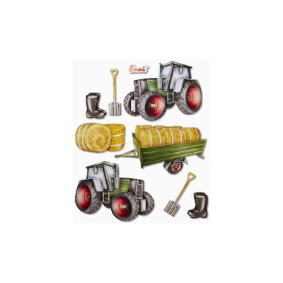 HobbyFun 3D-Sticker Traktor 1 Blatt