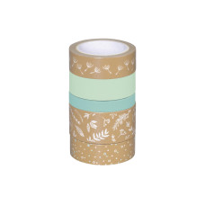 Heyda Washi Tape Natur Blätter Blau Heyda Washi Tape Natur Blätter Blau