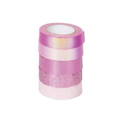 Heyda Washi Tape Effekt Mix Basic Rosa