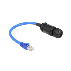 Delock Patchkabel RJ45 zu RJ45 Cat 6, S/FTP, 0.25 m, Blau; Schwarz Delock Patchkabel RJ45 zu RJ45 Cat 6, S/FTP, 0.25 m, Blau; Schwarz