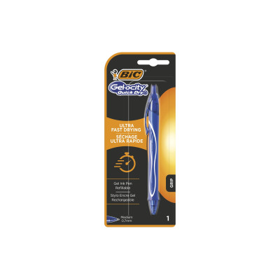 BIC Gelschreiber Gel-ocity Quick Dry 0.3 mm, Blau