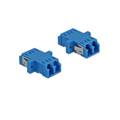 Delock LWL-Kupplung LC – LC Duplex Singlemode 2 Stück Delock LWL-Kupplung LC – LC Duplex Singlemode 2 Stück