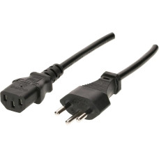 Max Hauri Netzkabel 3 m C13 - T12 Schwarz