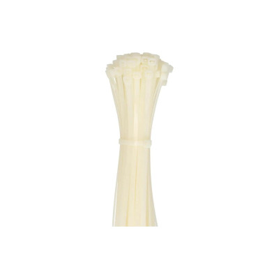 Max Hauri Kabelbinder 100 Stück Weiss 370 mm x 4.8 mm