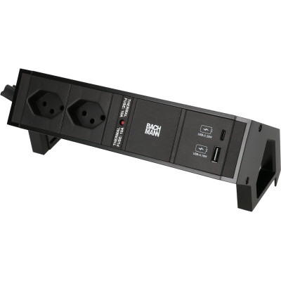 Bachmann Tischsteckdosenleiste DESK 2, 2x T13, 1x USB A/C Bachmann Tischsteckdosenleiste DESK 2, 2x T13, 1x USB A/C