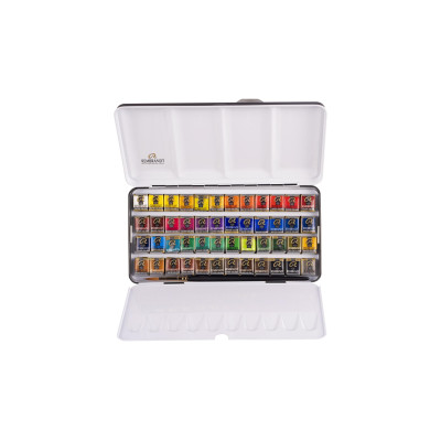 Rembrandt Aquarellfarbe Water colour box 48 Näpfchen, Mehrfarbig
