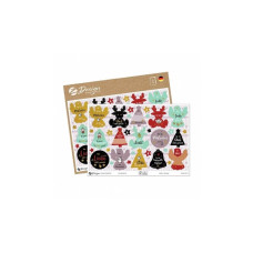 Avery Zweckform Motivsticker Christmas für dich A5 2 Stück Mehrfarbig