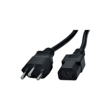 Diggelmann Netzkabel 5 m C13 - T12, 1.5 mm², Schwarz Diggelmann Netzkabel 5 m C13 - T12, 1.5 mm², Schwarz