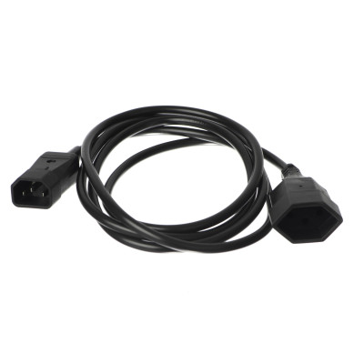 Diggelmann Verlängerungskabel 1.5 m T13 - C14 Schwarz