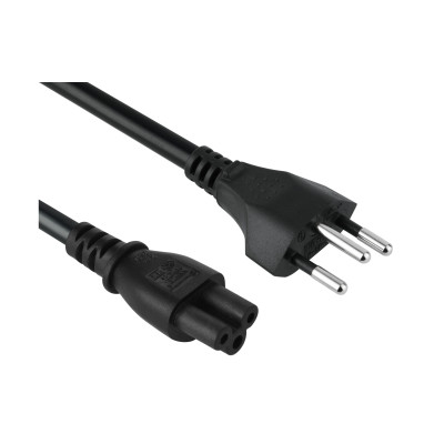 Diggelmann Netzkabel 2.5 m C5 - T12 Schwarz