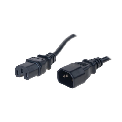 Diggelmann Netzkabel 2.5 m C15 - C14 Schwarz