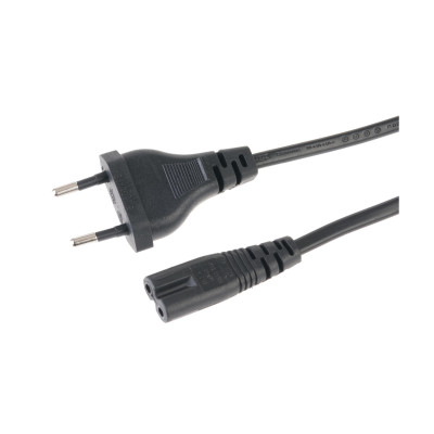Diggelmann Netzkabel 5 m C7 - T26 Schwarz Diggelmann Netzkabel 5 m C7 - T26 Schwarz