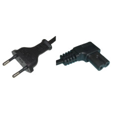 Diggelmann Netzkabel 5 m C7 - T26 abgewinkelt, Schwarz Diggelmann Netzkabel 5 m C7 - T26 abgewinkelt, Schwarz
