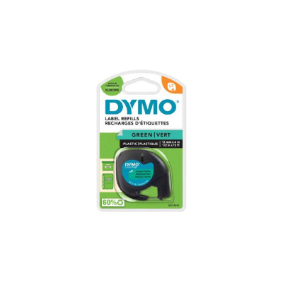 DYMO Beschriftungsband LetraTag Schwarz auf Grün