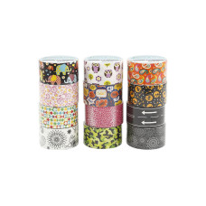 Creativ Company Gewebeband Duct Tape Muster 48 mm x 5 m, Mehrfarbig