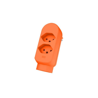 Max Hauri Mehrfachstecker maxADAPT BS 2 + 1 x T13, Fl-Orange Max Hauri Mehrfachstecker maxADAPT BS 2 + 1 x T13, Fl-Orange