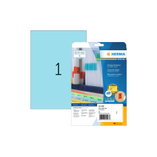HERMA Universal-Etiketten A4 Ablösbar 210 x 297 mm Blau, 20 Blatt HERMA Universal-Etiketten A4 Ablösbar 210 x 297 mm Blau, 20 Blatt