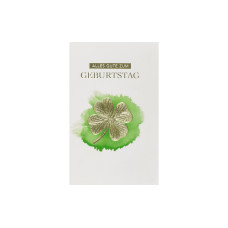 ABC Geburtstagskarte Kleeblatt B6