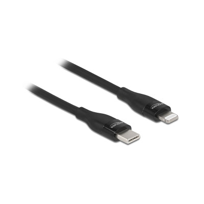 Delock USB-Kabel USB C - Lightning 2 m, Schwarz Delock USB-Kabel USB C - Lightning 2 m, Schwarz