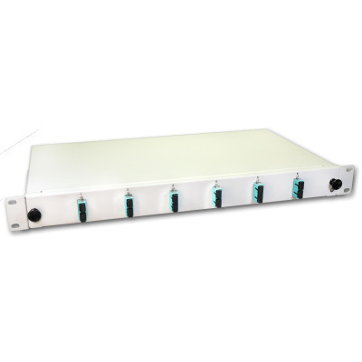 Lightwin Spleissbox 12 Fasern, 6x DSC MM, 50/125µm OM3 Pigtail