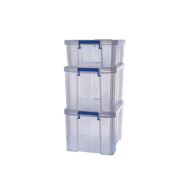 Fellowes Aufbewahrungsbox ProStore Bonus Set 3 Semitransparent