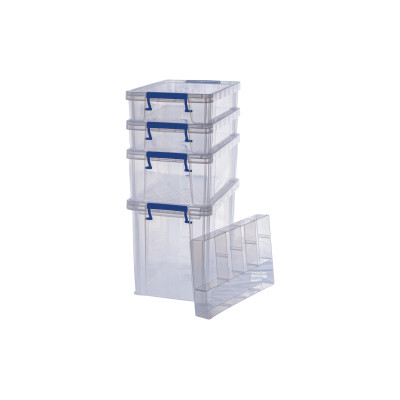Fellowes Aufbewahrungsbox ProStore Bonus Set 6 Semitransparent