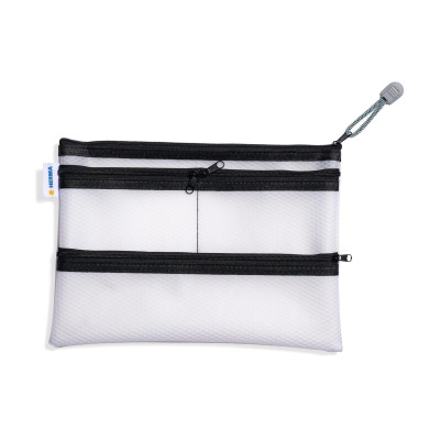 HERMA Etui Mesh Bag A5, 14 x 21.7 cm, Schwarz/Weiss
