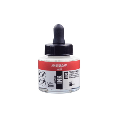 Amsterdam Acryltinte 30 ml, Weiss