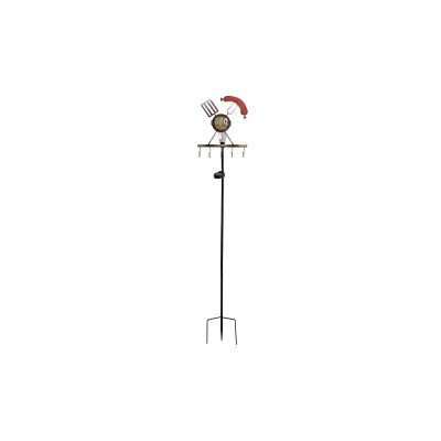 Näve Gartenlicht LED-Solar Erdspiess BBQ, Rost